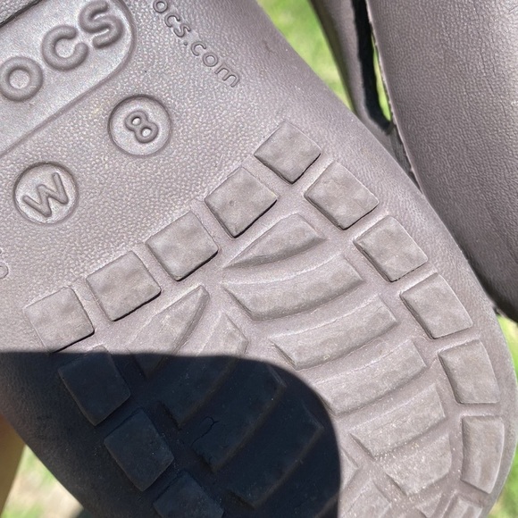 CROCS Womens Kadee Brown Croslite Cutout Ballet Flat Size 8 Slip on Shoe - Picture 6 of 7